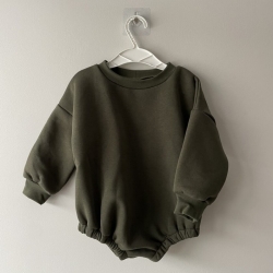 Sweater-bodysuit in khaki