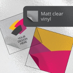Matt clear vinyl stickers m2