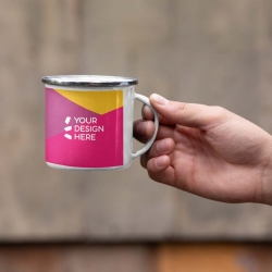 Enamel camping mug 360ml